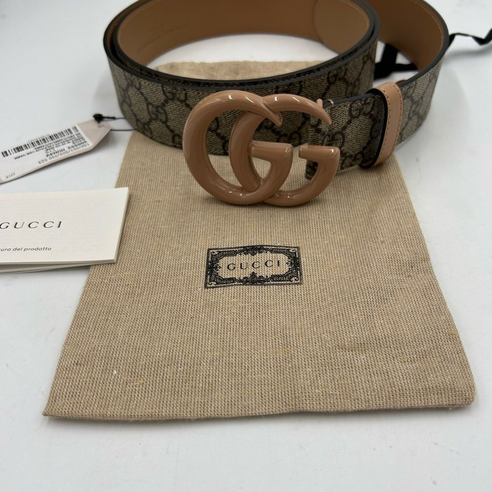 Men's Gucci GG supreme Marmont leather belt size 115 centimeters/46 inches - Picture 3 of 8